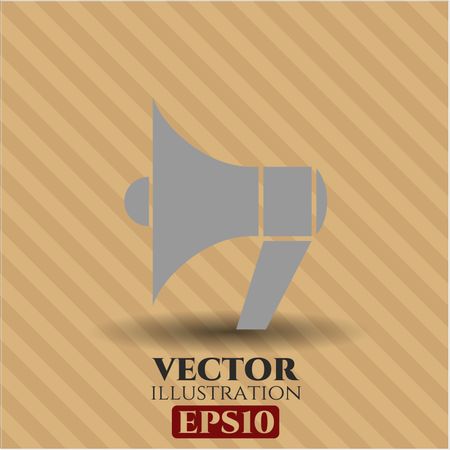 megaphone icon vector symbol flat eps jpg app web concept