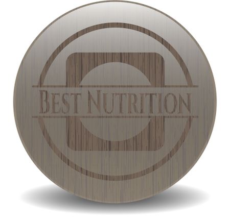 Best Nutrition realistic wooden emblem