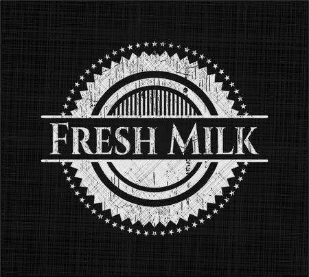 Fresh Milk chalkboard emblem