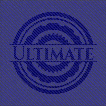 Ultimate emblem with jean texture