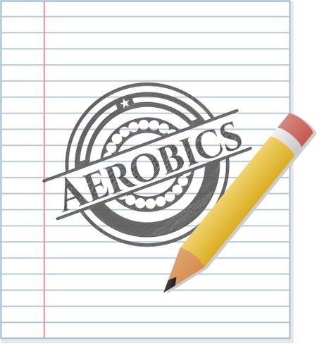 Aerobics pencil draw