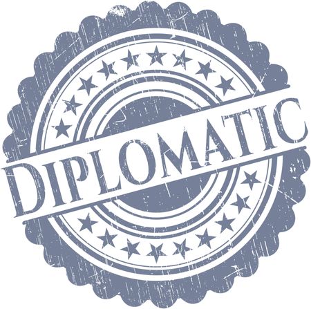 Diplomatic grunge stamp