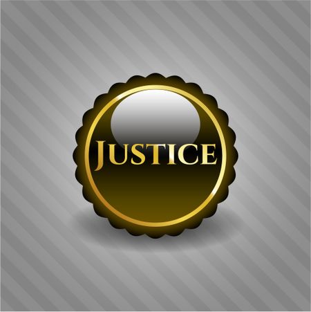Justice golden emblem