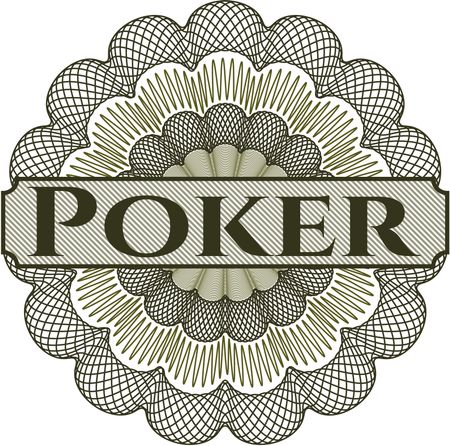 Poker rosette (money style emplem)