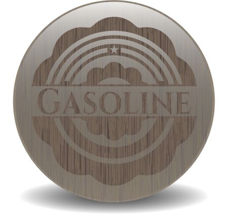 Gasoline realistic wood emblem