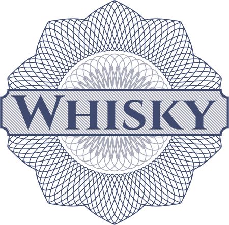 Whisky rosette (money style emplem)