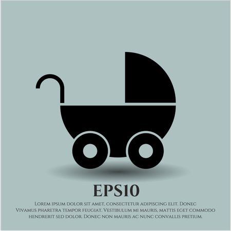 Baby Cart icon vector symbol flat eps jpg app web concept