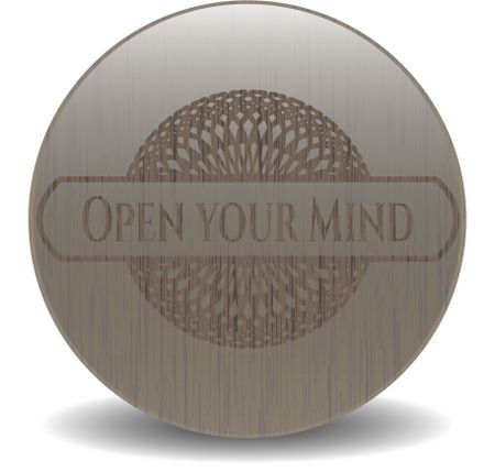 Open your Mind realistic wood emblem