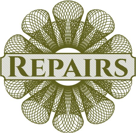 Repairs rosette or money style emblem