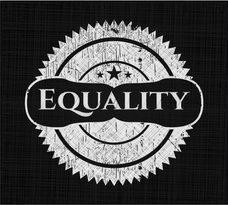Equality with chalkboard texture