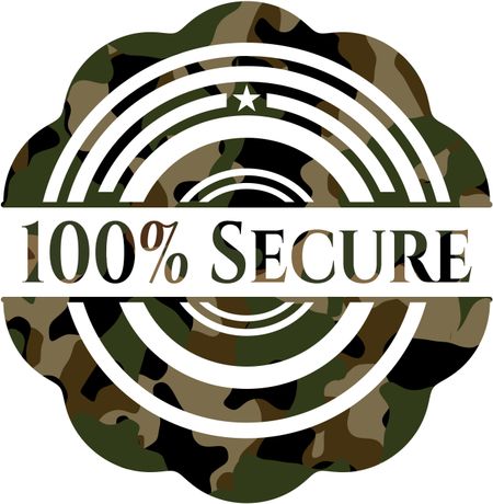 100% Secure on camouflaged pattern