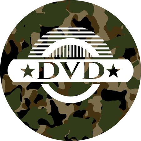 DVD on camouflaged pattern