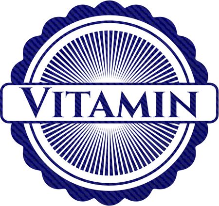 Vitamin with jean texture
