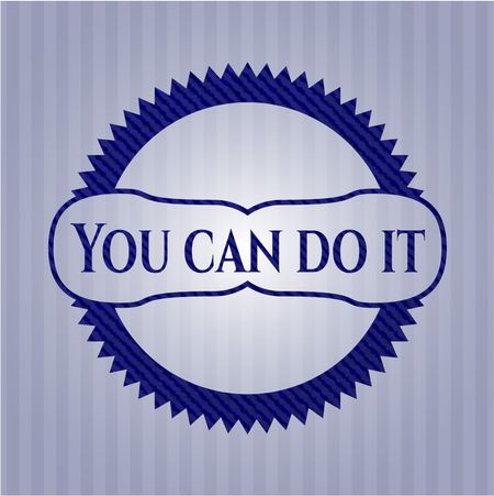 You can do it emblem with jean high quality background