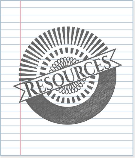 Resources draw with pencil effect