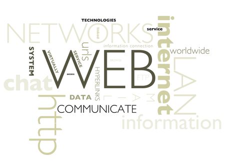 Poster - internet concepts isolated over a white background