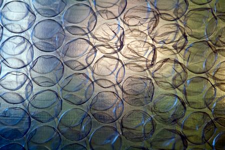 Bubblewrap with backlighting