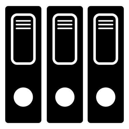 Vector Illustration of File Icon in Black
