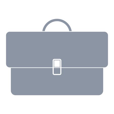 Vector Illustration of Gray Briefcase Icon

