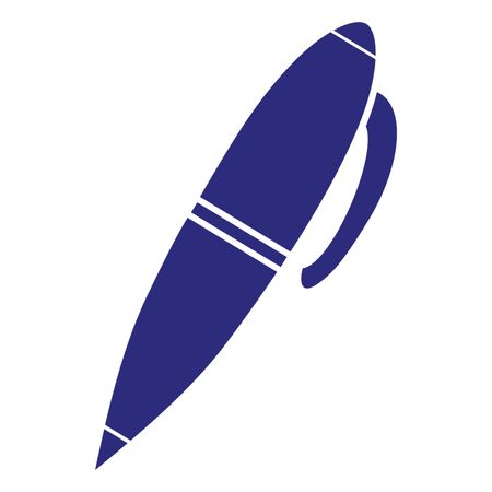 Vector Illustration of Blue Pen Icon
