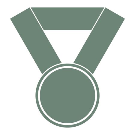 Vector Illustration of Green Medal Icon
