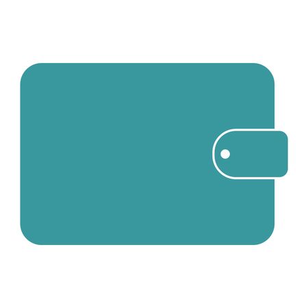Vector Illustration of Blue Wallet Icon
