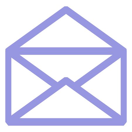 Vector Illustration of Purple Envelope Icon
