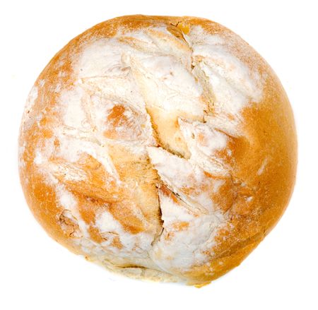 bread loaf isolated over a white background