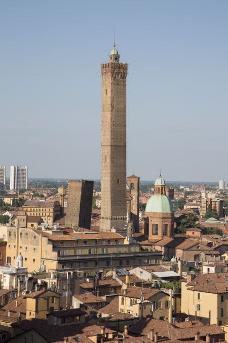 Cityscape and Towers, Bologna; Italy