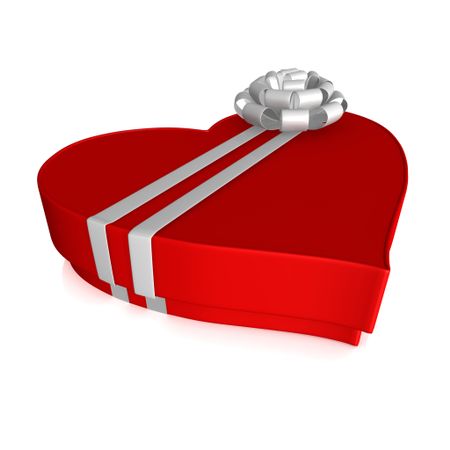 3D Heart shaped box of chocolates for Valentine's day