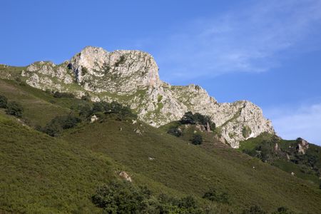 Peak in Picos de Europa Mountain Range outside Labra; Spain