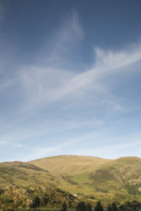 Mountain Peaks outside Llanberis; Snowdonia; Wales; UK