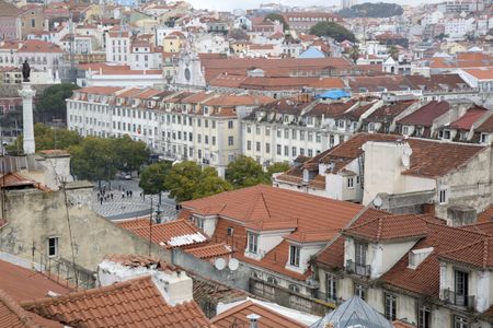 Rossio Square; Lisbon; Portugal