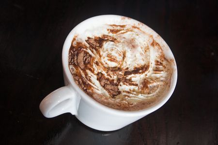 hot chocolate from top