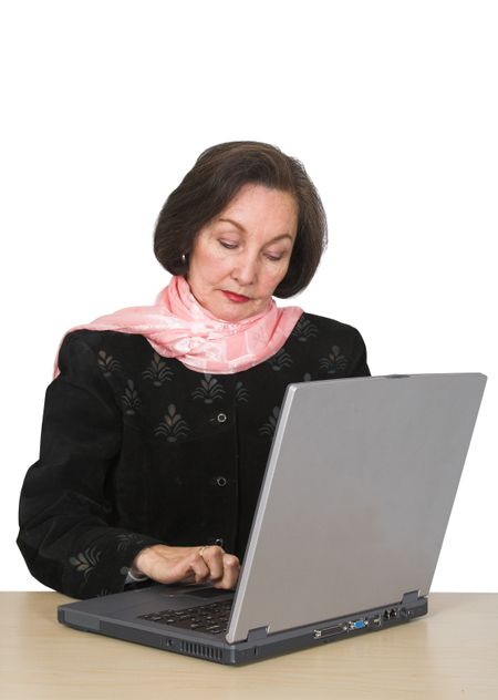 Business woman on a laptop 4
